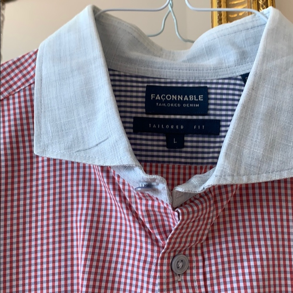 Men’s Faconnable Large Dress Shirt - Picture 2 of 6